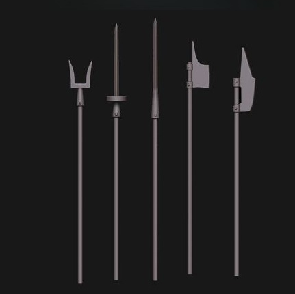 3x Marching-Unit: Late Medieval Swiss-German Mercenary-Front-Rankers many heads - Image 3