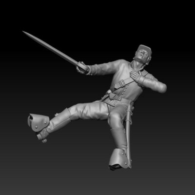Union Cavalry falling