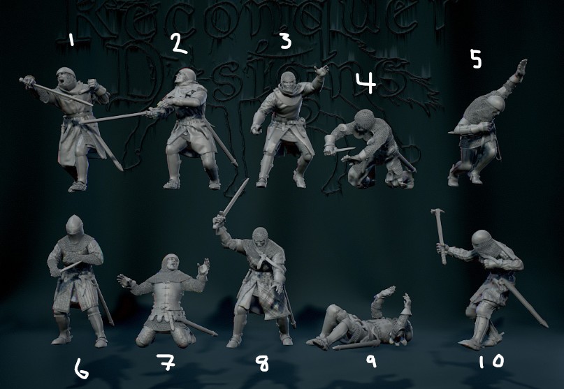 Mid 14th C Knights wrestling v7
