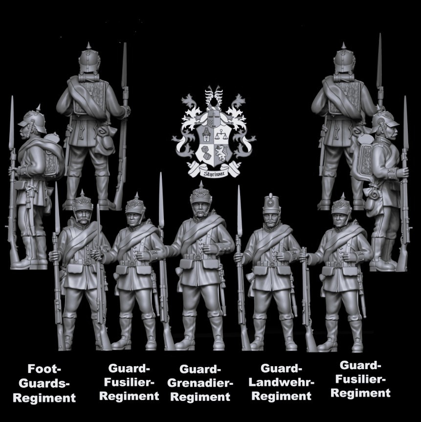 4x Prussian Guards 1866-71