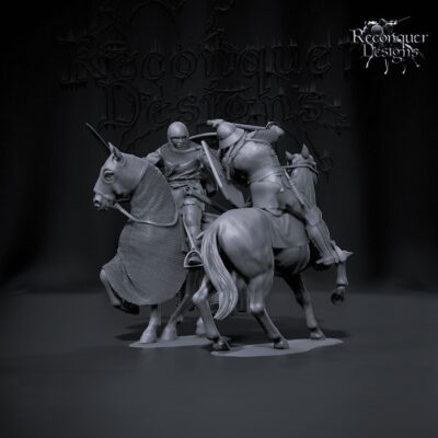14th Century Knights Clashing