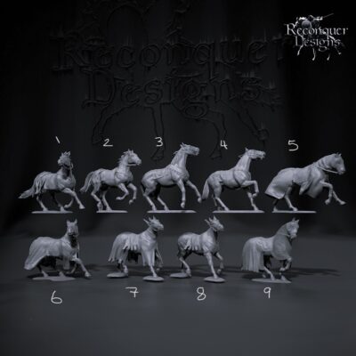 14th Century Knights Horses v2