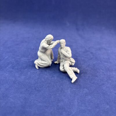 Nurse attending injured Union soldier