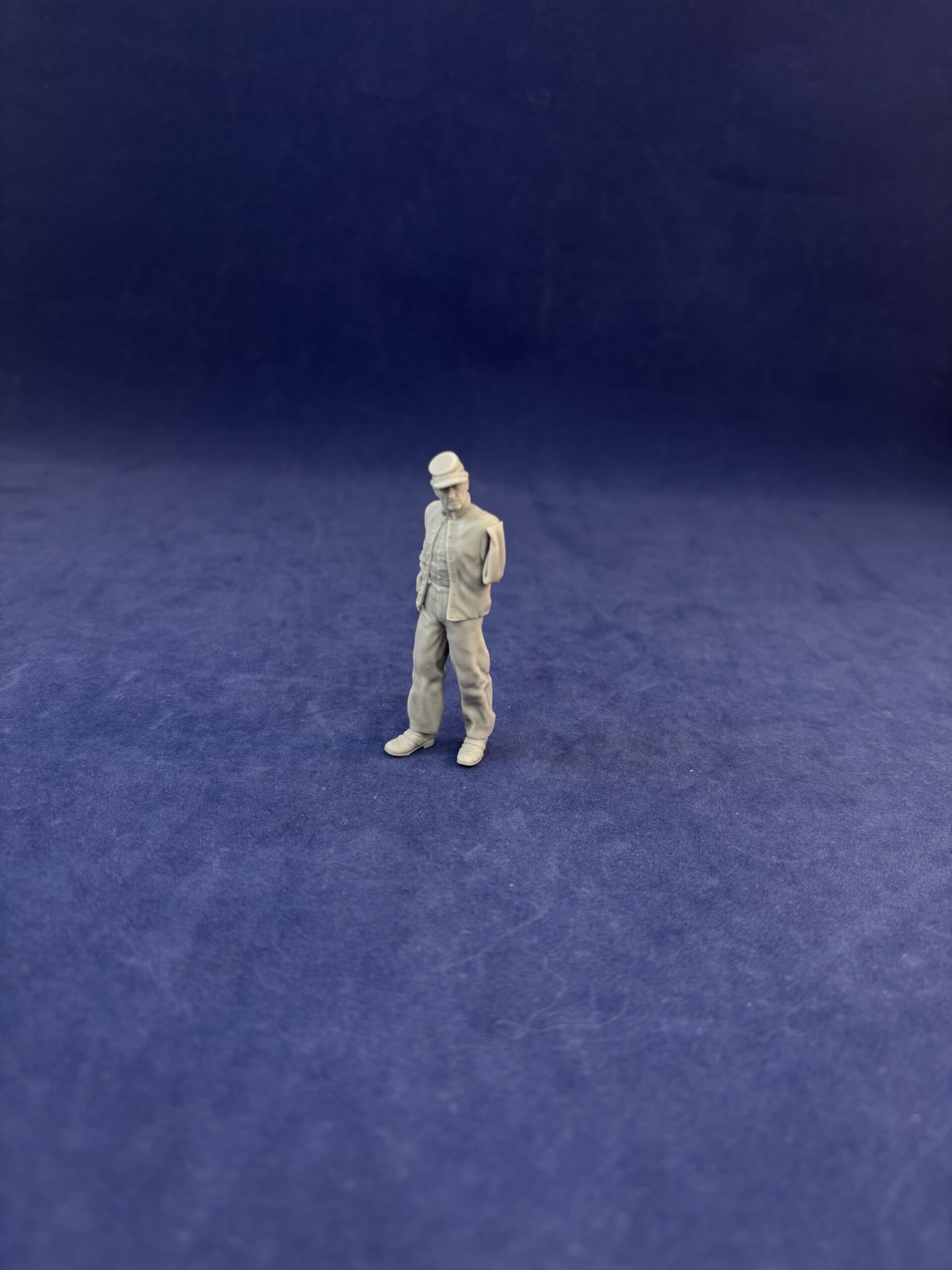 Amputated soldier in kepi
