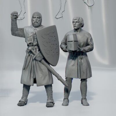 King Edward I Longshanks of England and squire