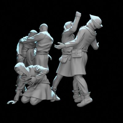 Medieval Civilians Bar Fight