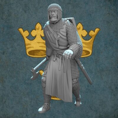 Medieval Crusader Knight Advancing