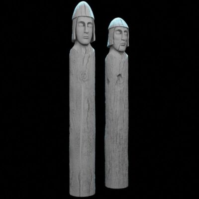 Medieval Pagan Idol Statues
