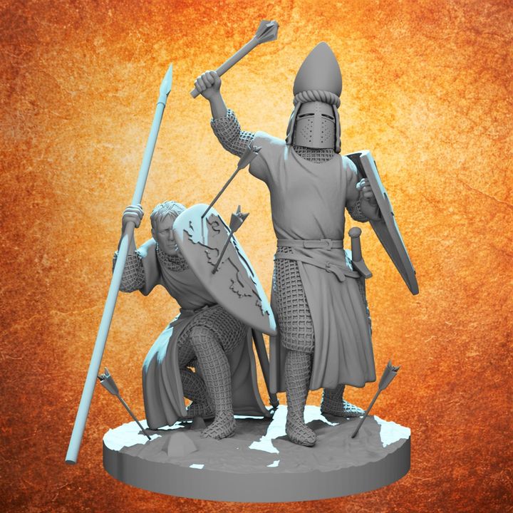 Medieval Warrior Bishop Guard