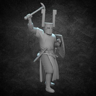 Teutonic Knight with Warhammer Battle of Lake Peipus 1242