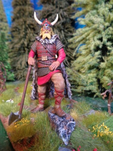 Click to view full screen Viking Chieftain with foot on enemy photo review