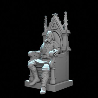 Viking Earl on Throne Medieval Norse Leader