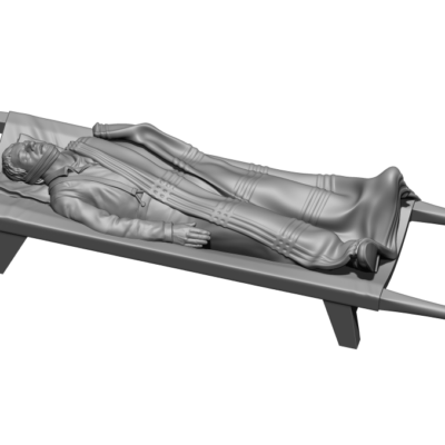 Wounded on stretcher v1