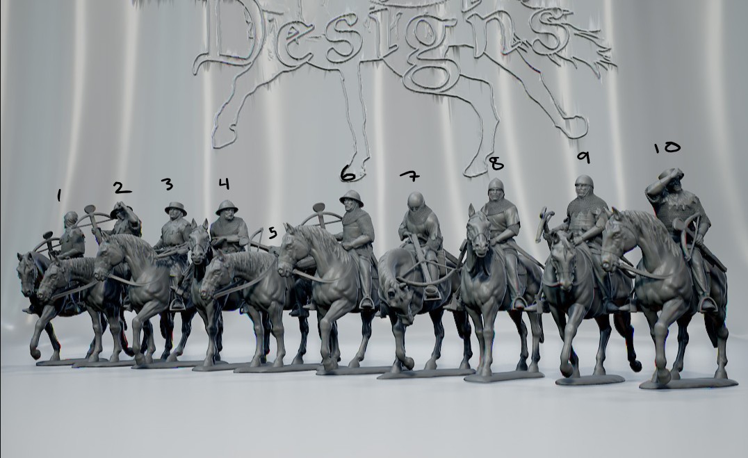 14th Century Mounted Crossbowmen v5