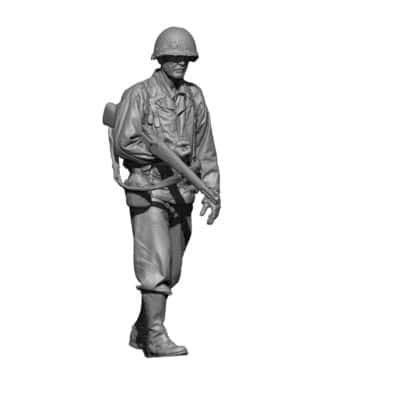 Walking US Army 5th Ranger WW2