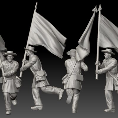 1st Mississippi Rifle flag bearer