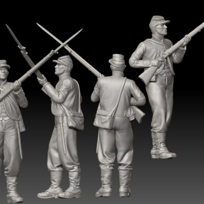 Standing with rifle up - 69th Pennsylvania Zouave