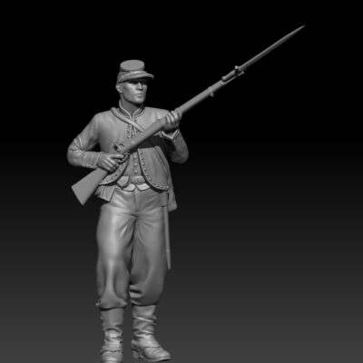 Standing with rifle up - 69th Pennsylvania Zouave