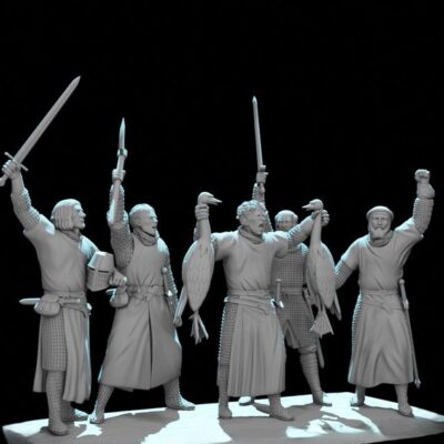 "By These Swans" – Medieval Scottish Warriors Scene