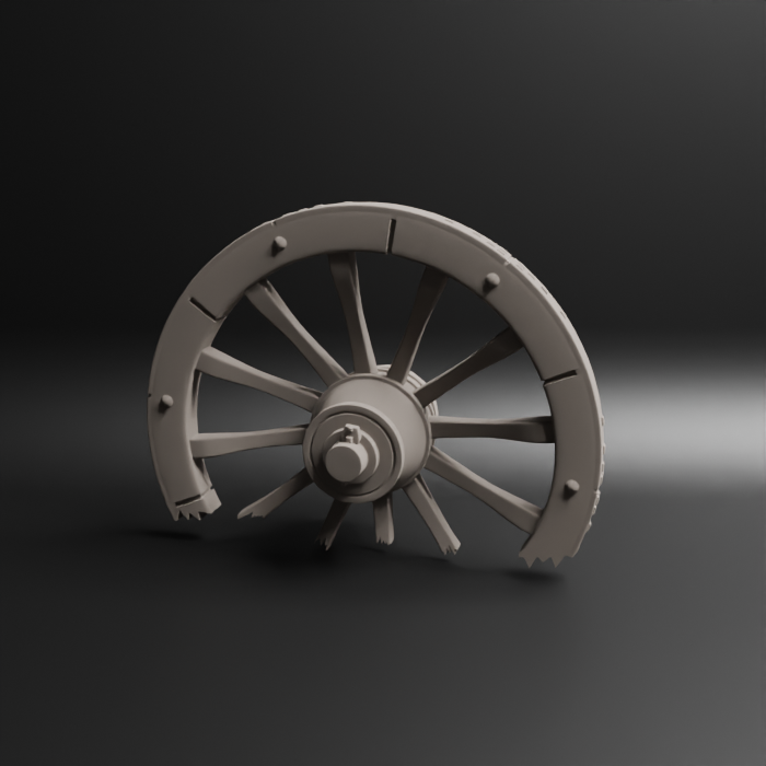 Brunswick Artillery Damaged Wheel