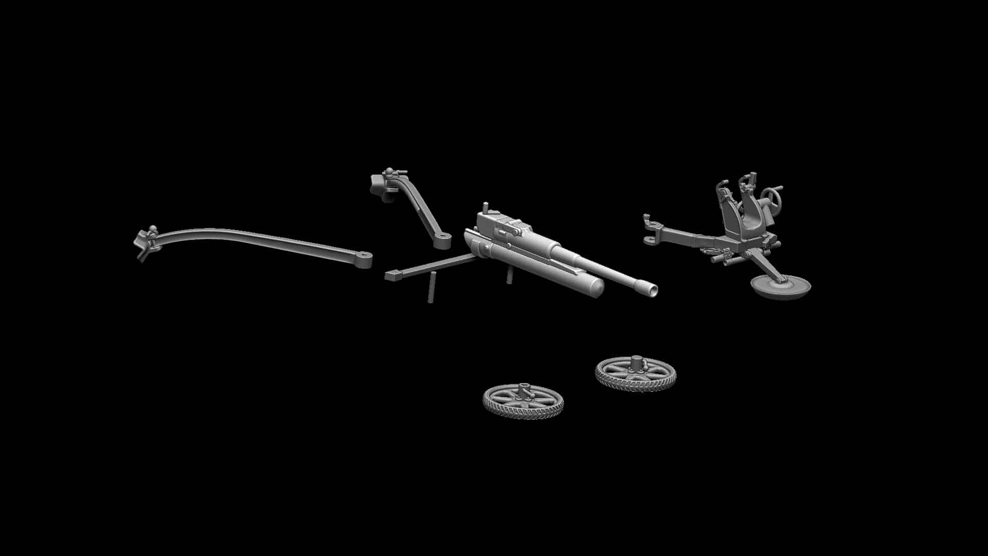 WW2 Dutch Artillery Crew and Bohler Anti Tank Gun set - Image 2
