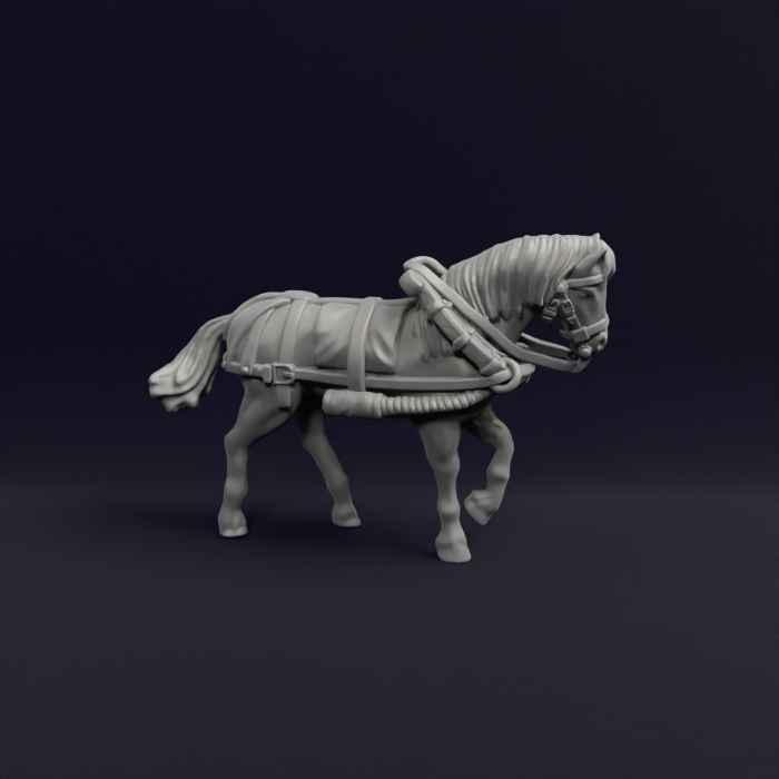 French Limber and Wagon horse 10