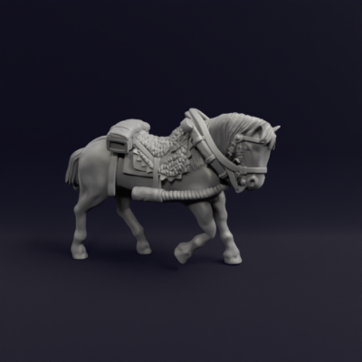 French Limber and Wagon horse 11 v2