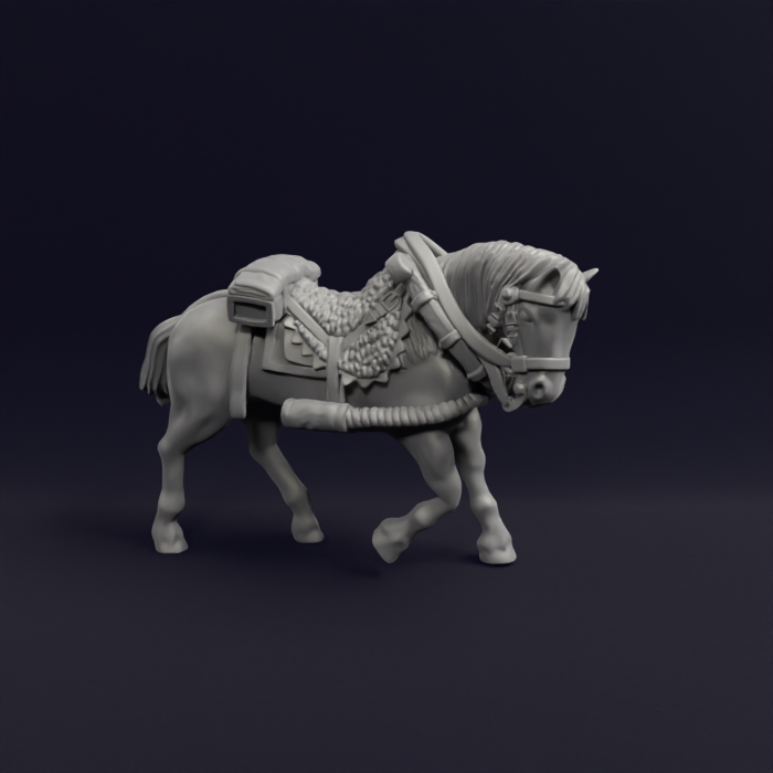 French Limber and Wagon horse 11 v2