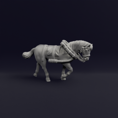 French Limber and Wagon horse 13