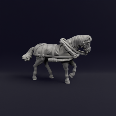French Limber and Wagon horse 18