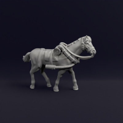 French Limber and Wagon horse 9