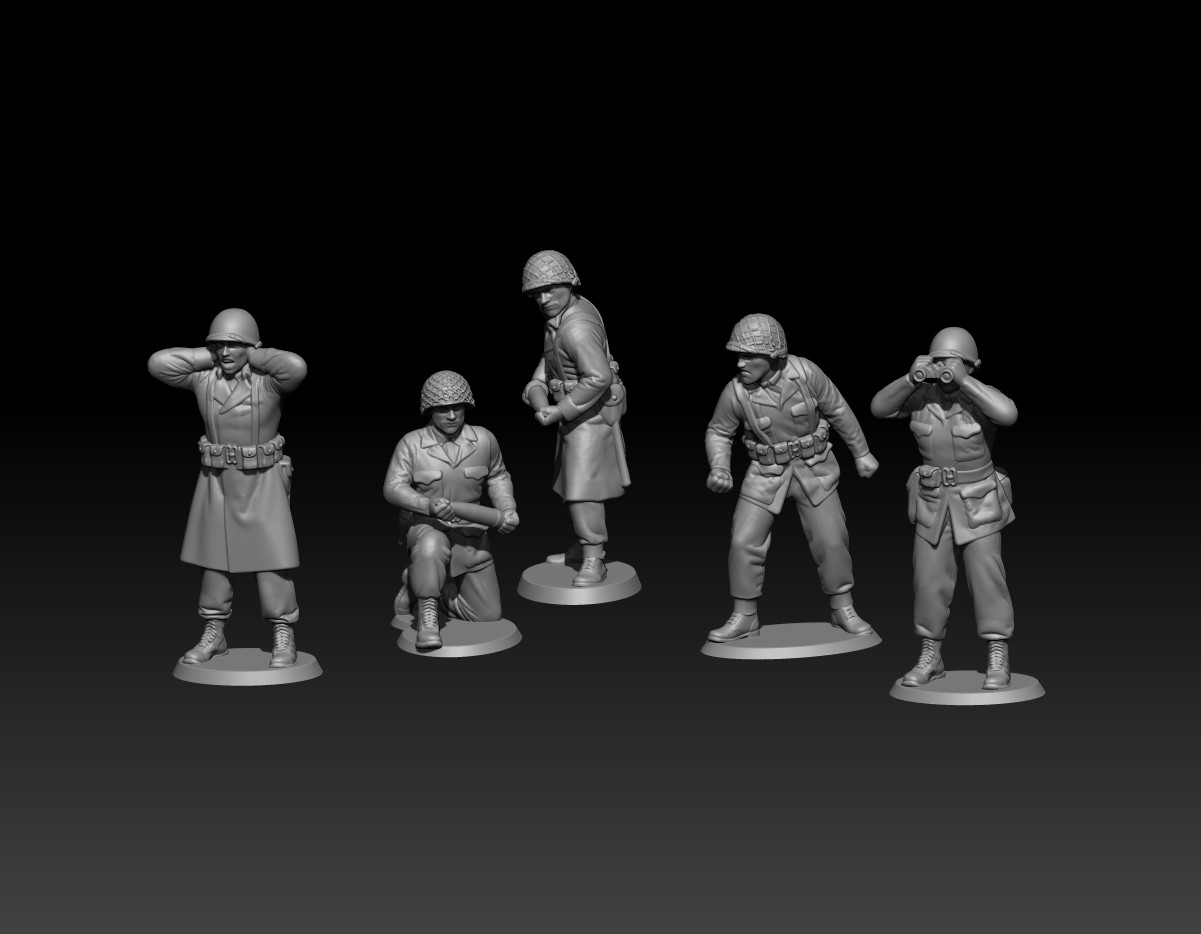 WW2 US m116 crew, winter