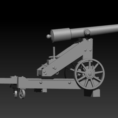 30 pounder Parrott on 1861 Barbette Carriage