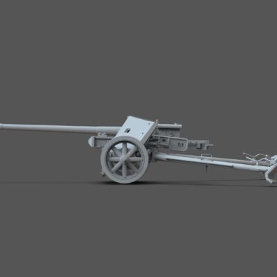 WW2 German Pak 40 anti-tank gun