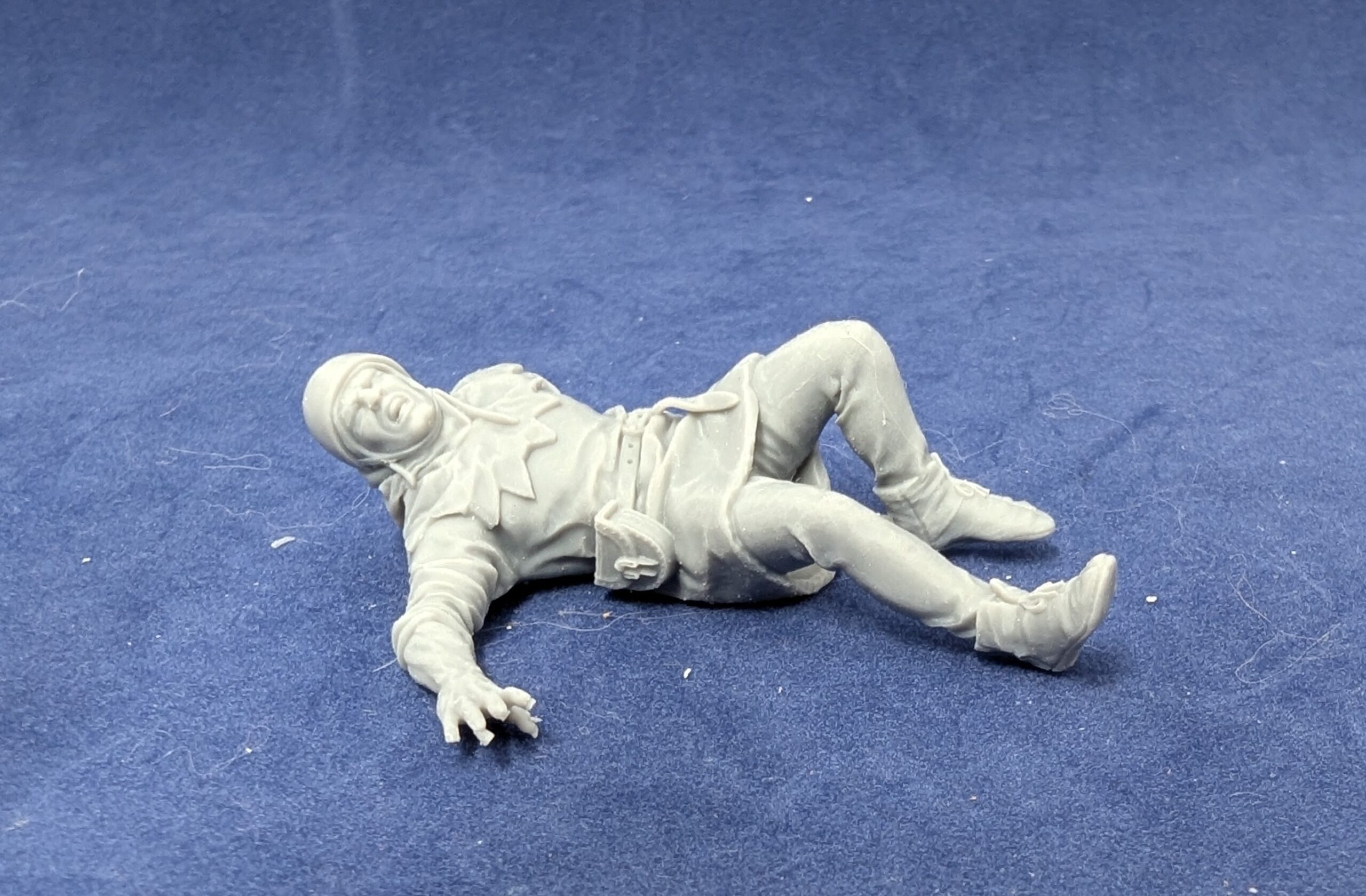 14th century wounded soldier in pain