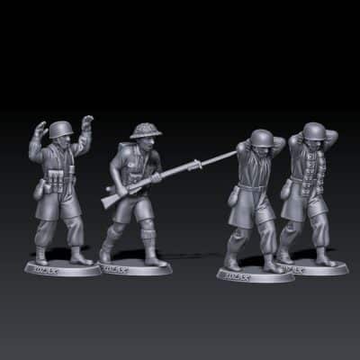 WW2 German Paratroopers surrender set