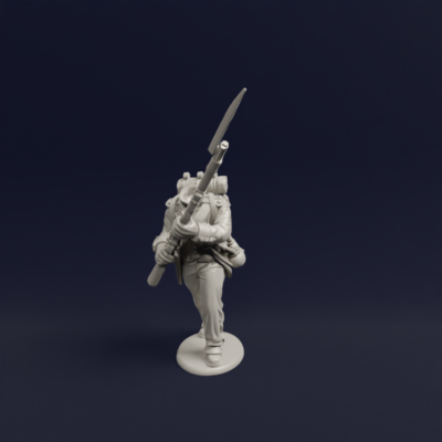 1804 1807 Napoleonic French Fusilier Advancing High Porte 03