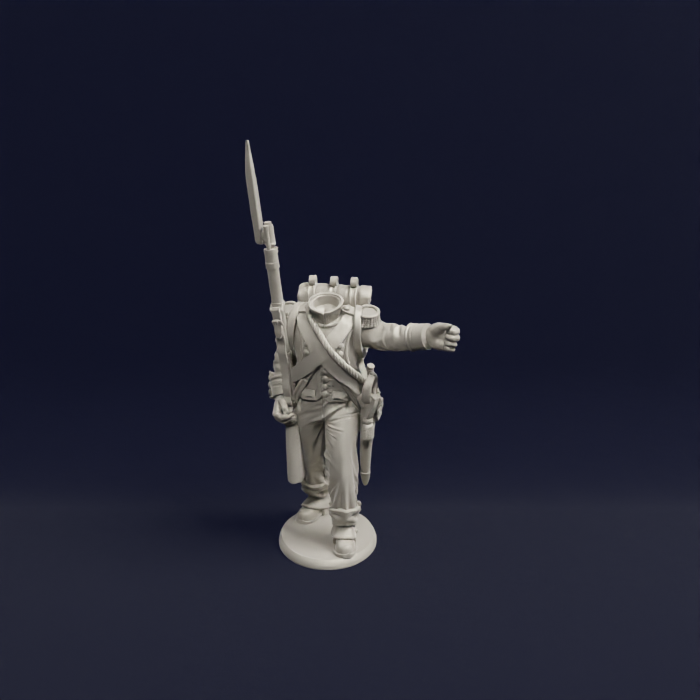 1804 1807 Napoleonic French Infantry Command Advancing 03