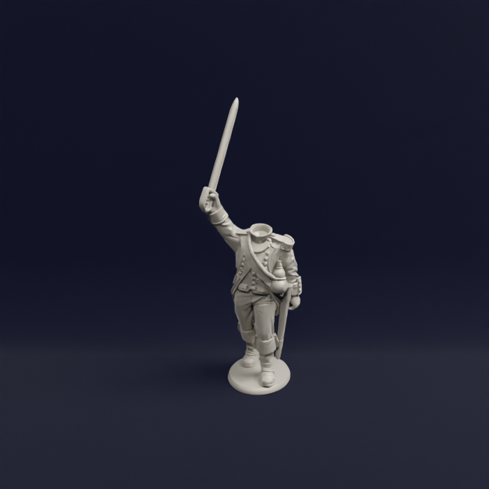 1804 1807 Napoleonic French Infantry Command Advancing 06