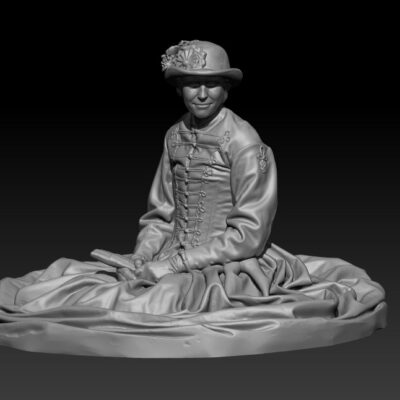 Civil War Era Lady sitting down in the Grass