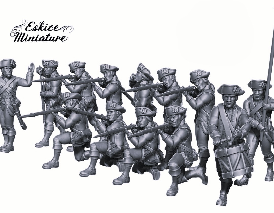 Line Infantry set 2 - American Revolutionary War