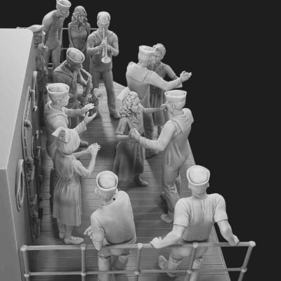Pearl Harbor before the attack, dance scene on deck - WW2