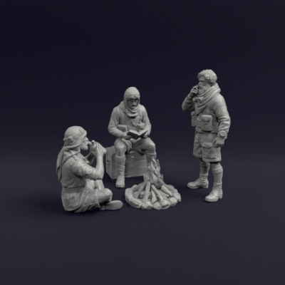 British SAS rifleman commando campfire set - WW2 North Africa