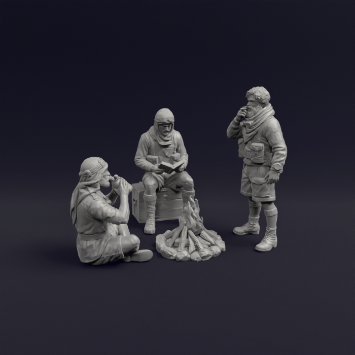 British SAS rifleman commando campfire set - WW2 North Africa