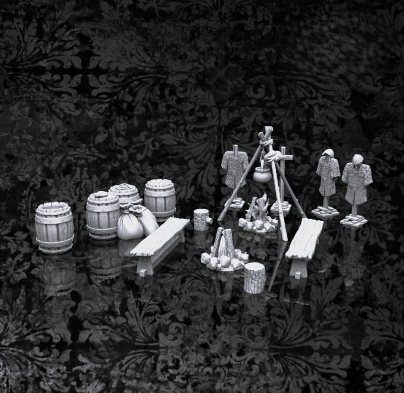 Medieval Camp Supplies Set A