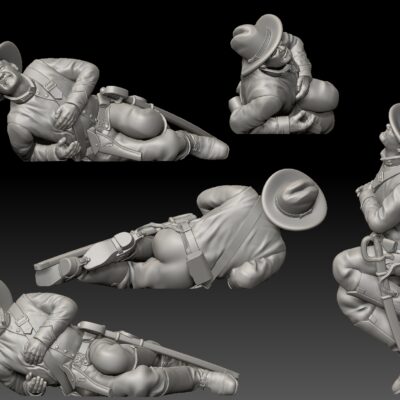 Civil war Cavalry soldier injured in agony