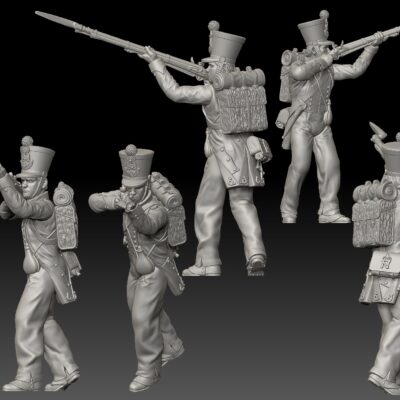 1st Legere French Chasseurs 1815 - shooting up