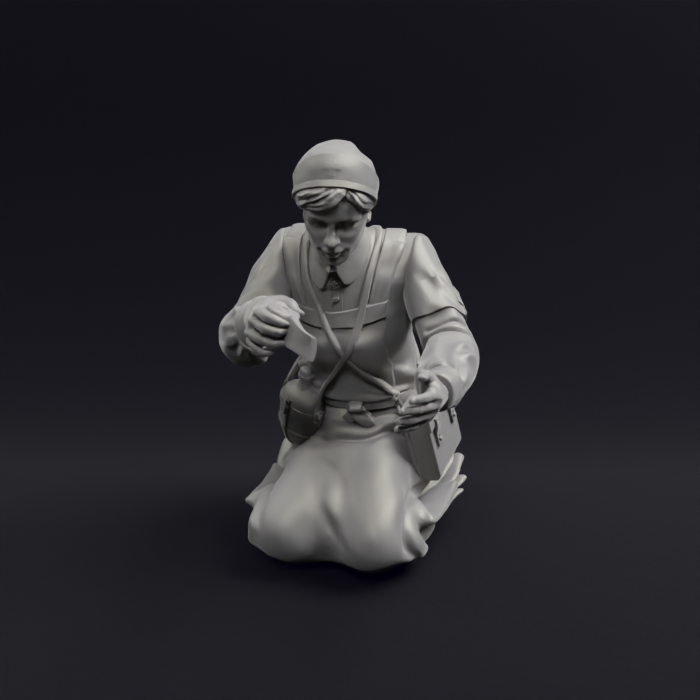German Nurse helping WW2