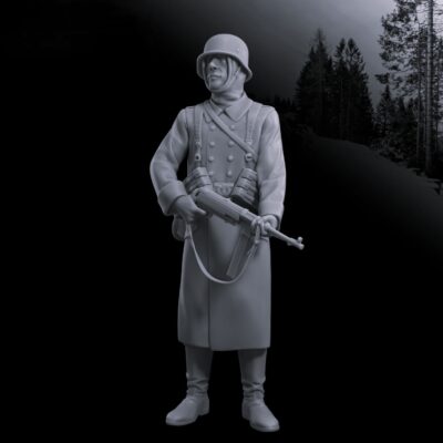 Winter German Soilder at Battle of the Bulge v2 - WW2