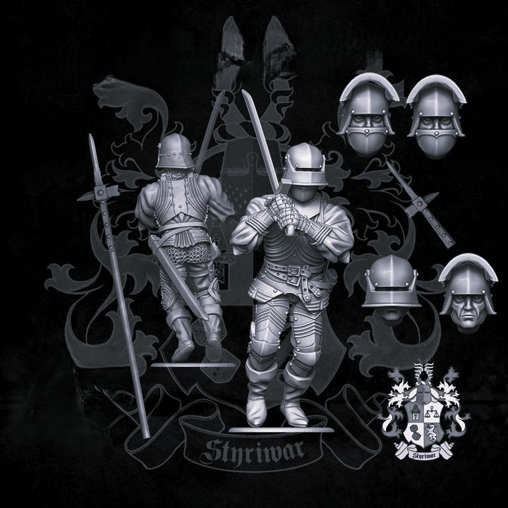 2x Late Medieval European Mercenary Heavy Frontranker 1
